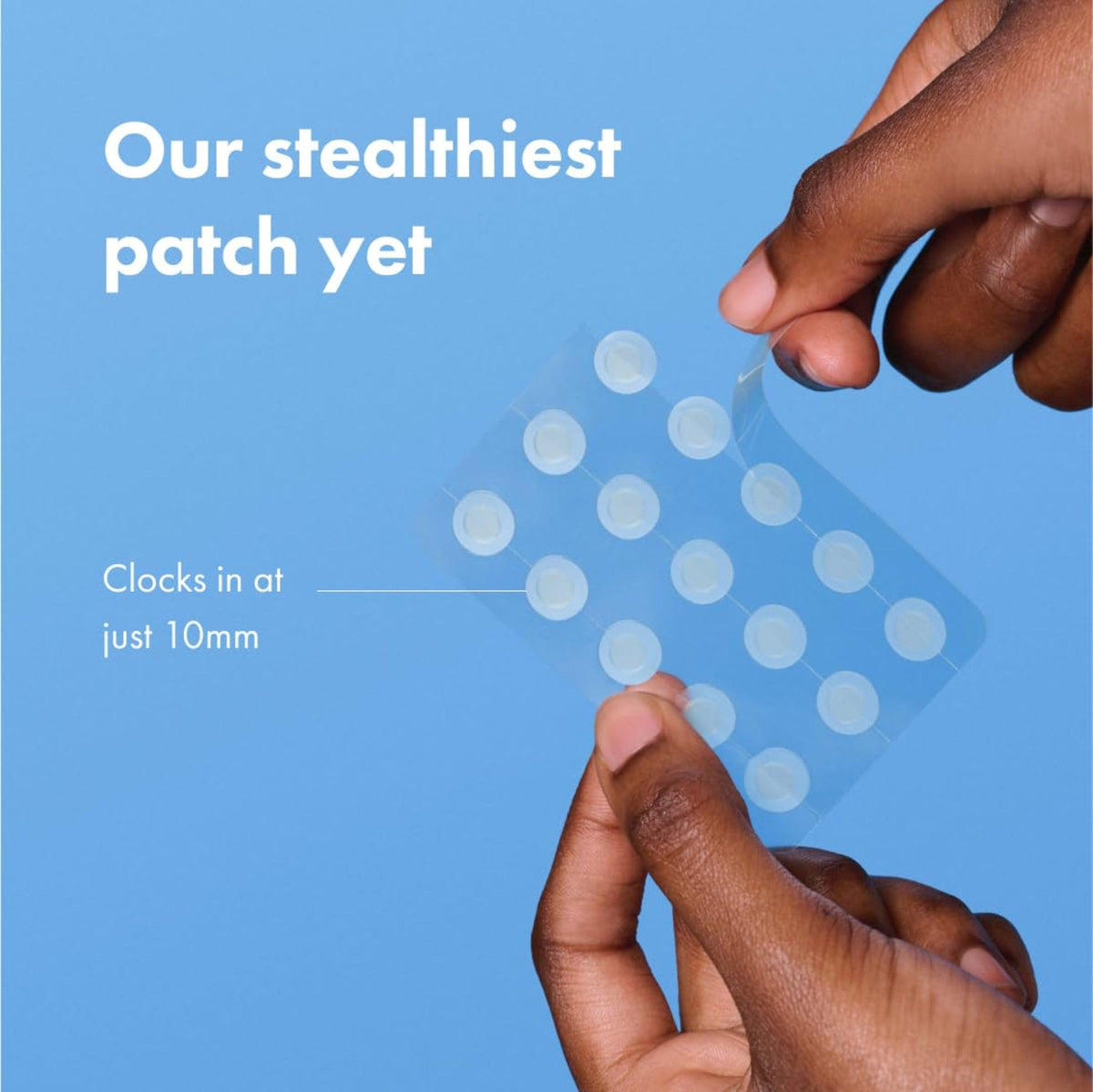 Mighty Patch Mini Invisible+ patches displayed on a table