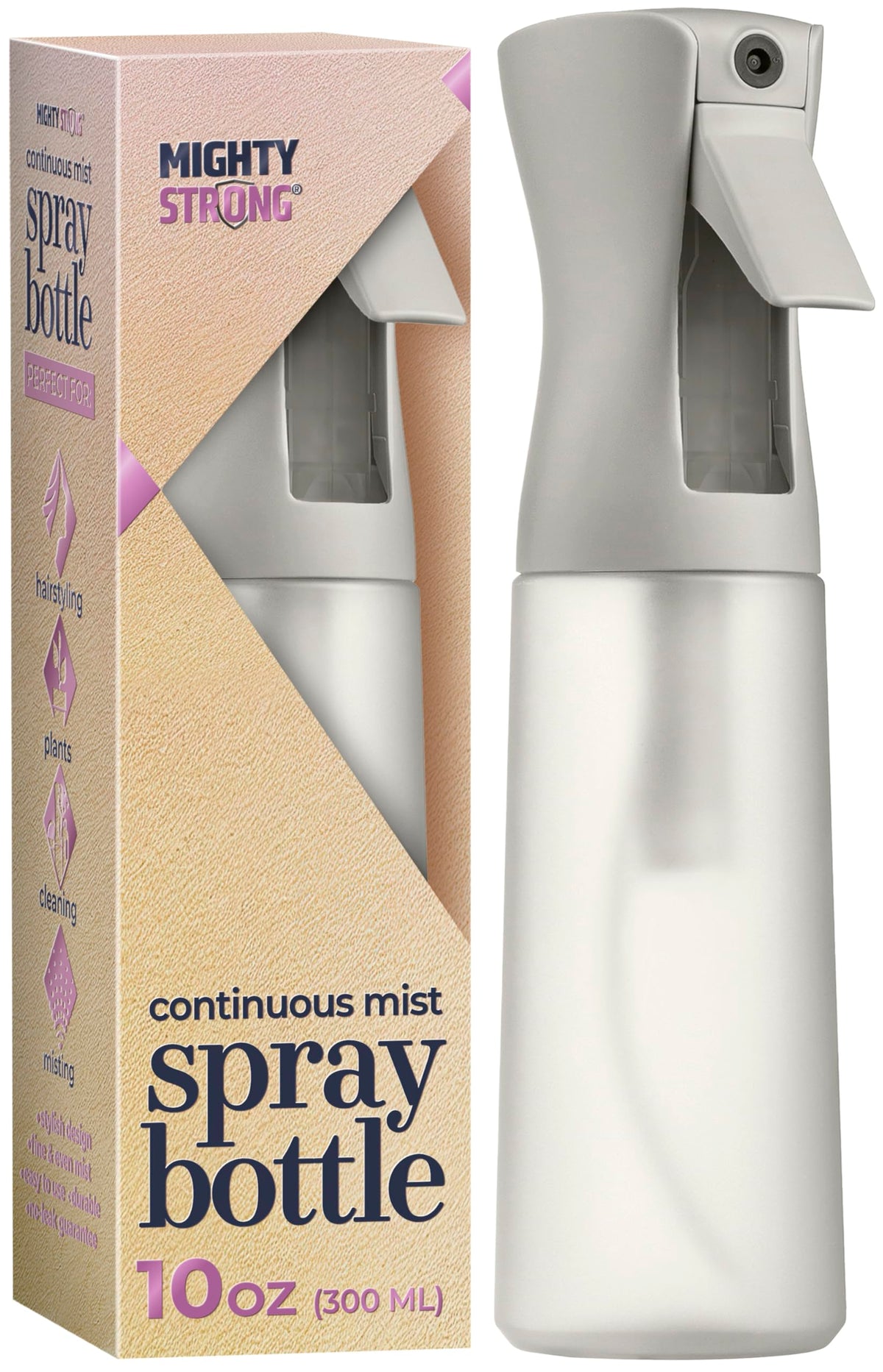 MIGHTY STRONG 10 OZ Continuous Spray Bottle front view