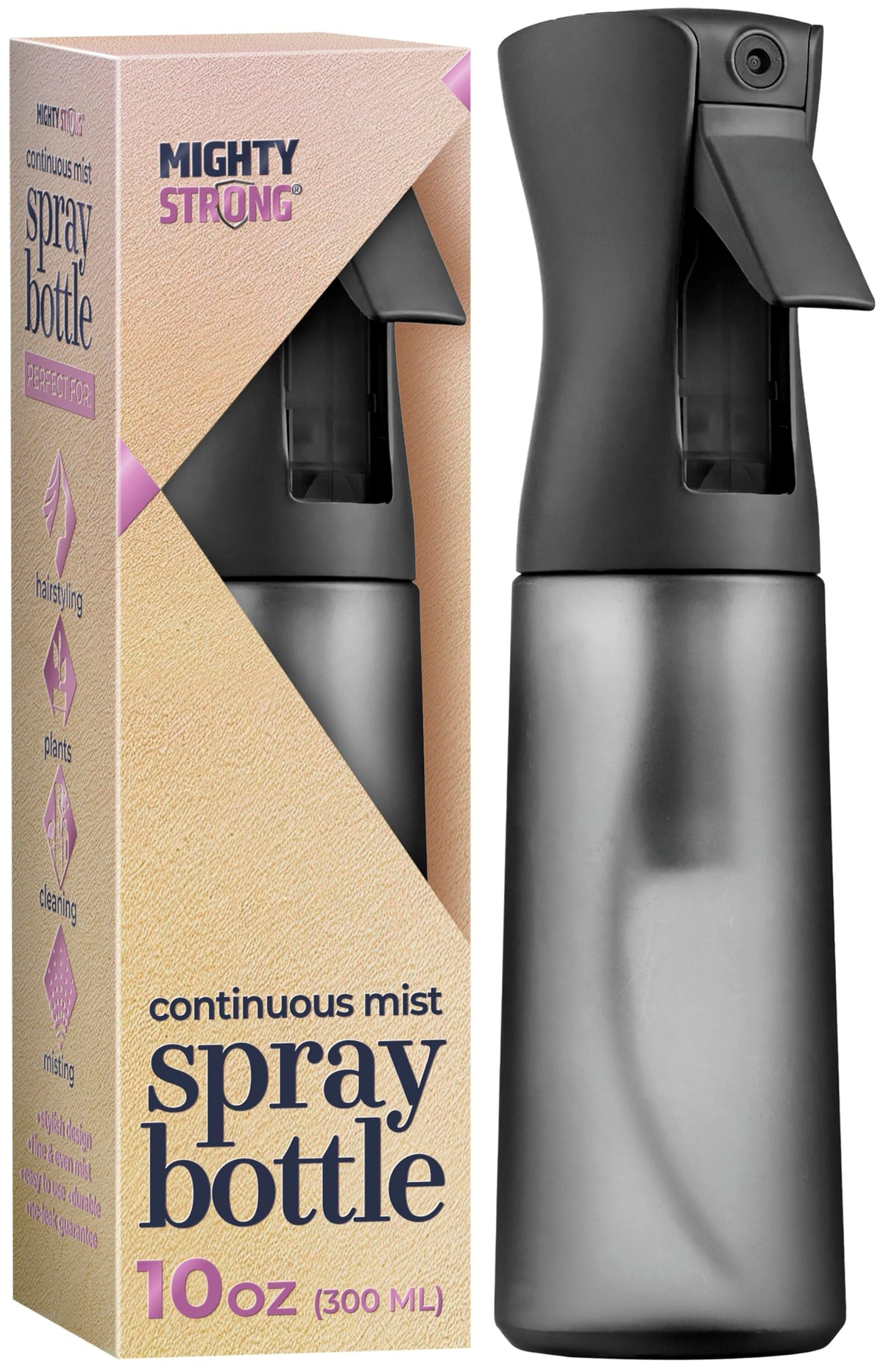 MIGHTY STRONG 10 OZ Continuous Spray Bottle front view