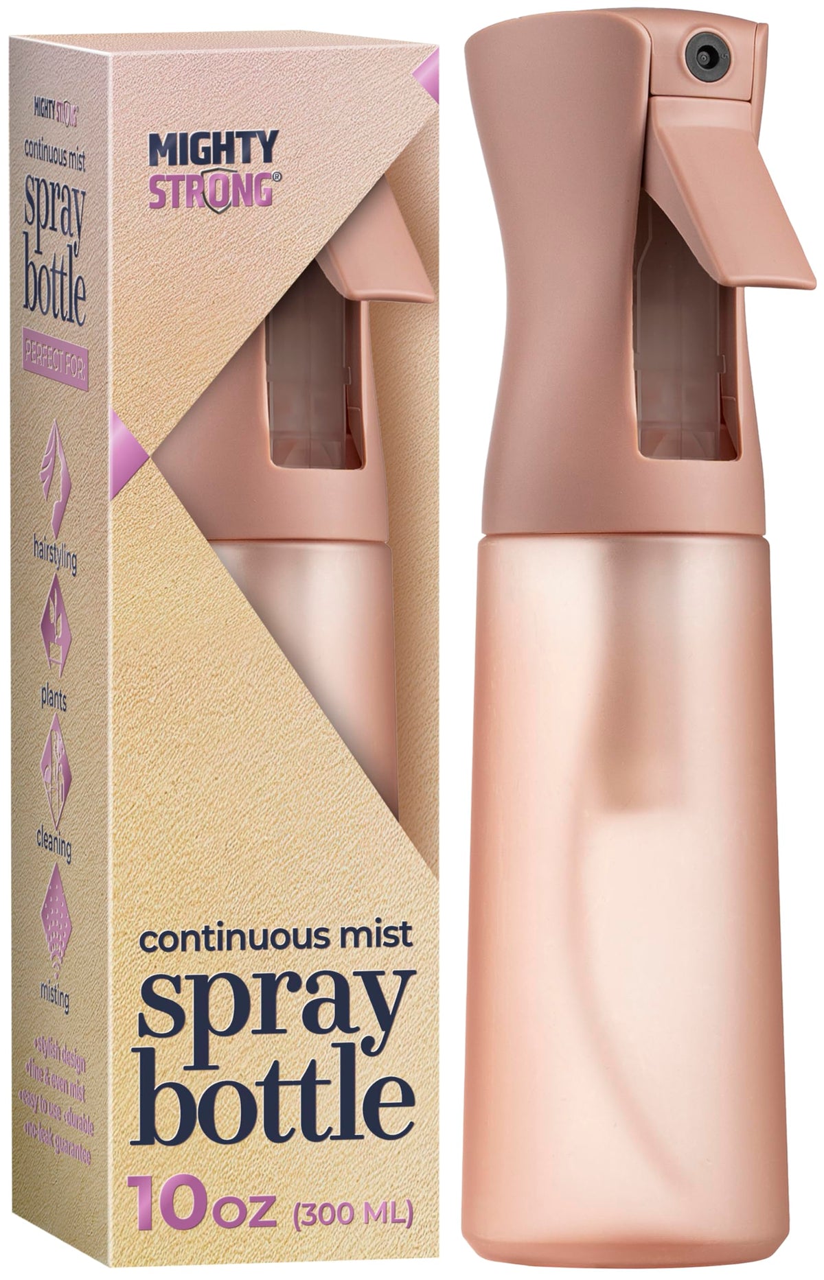 MIGHTY STRONG 10 OZ Continuous Spray Bottle front view