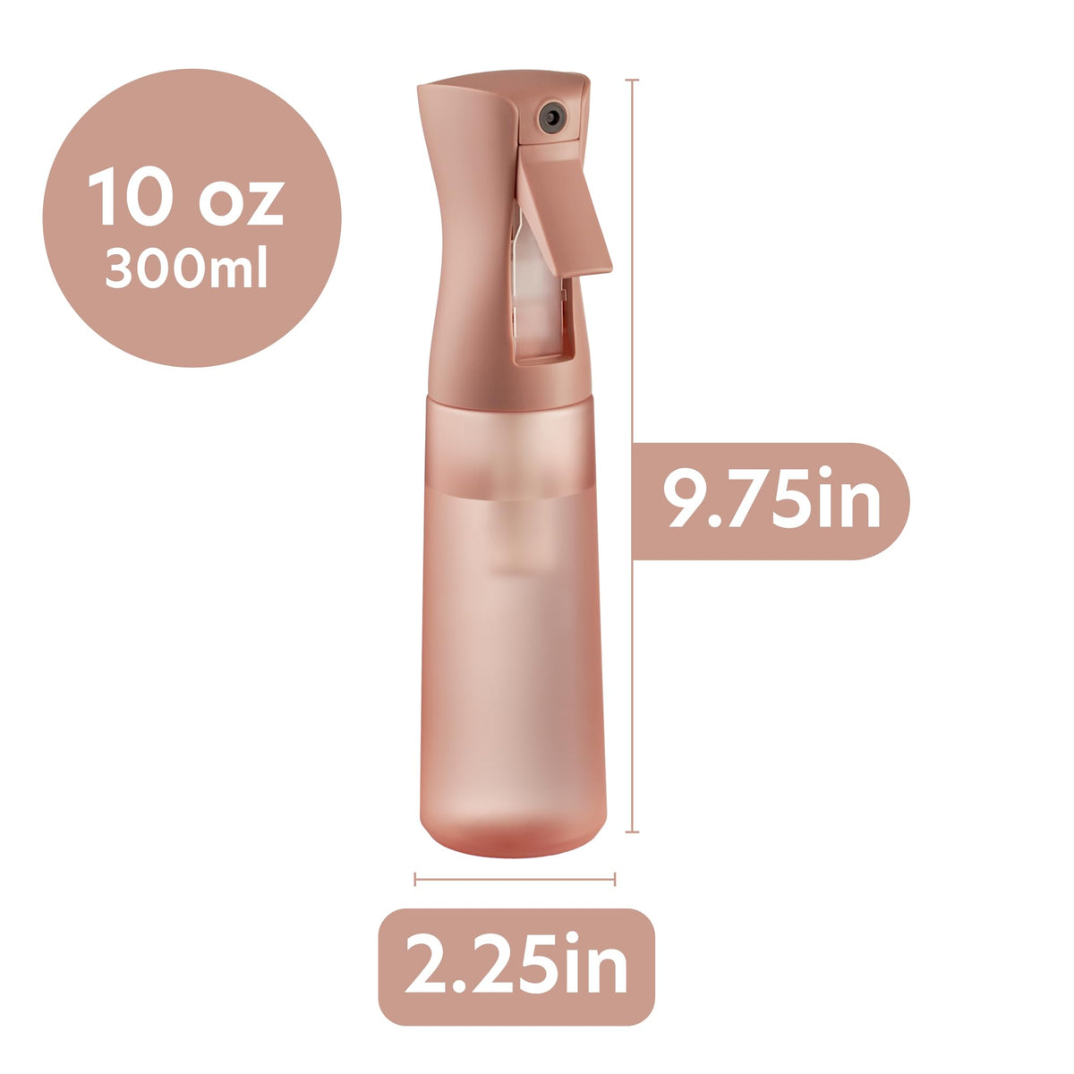 MIGHTY STRONG 10 OZ Continuous Spray Bottle side view