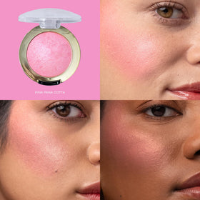 Milani Baked Blush Pink Panna Cotta swatch on skin