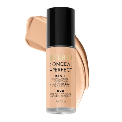 Milani Conceal + Perfect 2-in-1 Foundation + Concealer 02A front view