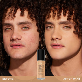 Milani Conceal + Perfect 2-in-1 Foundation + Concealer 04A2-Golden Vanilla bottle side view