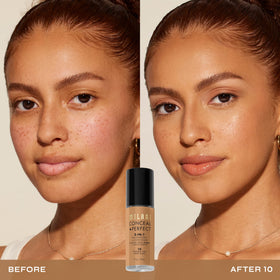 Milani Conceal + Perfect 2-in-1 Foundation + Concealer 10-Golden Tan bottle close-up