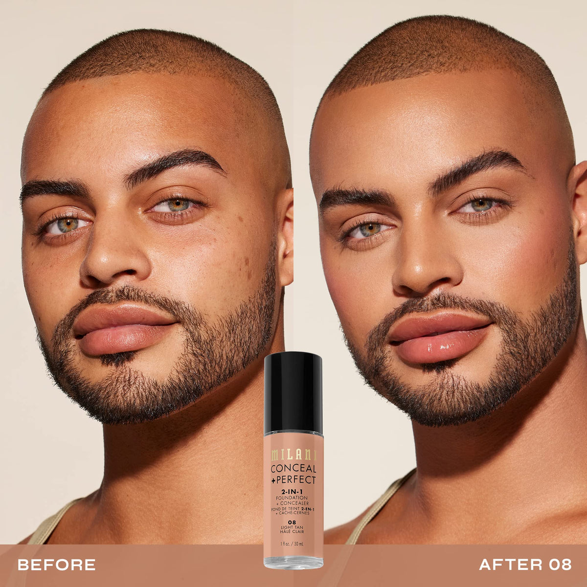 Milani Conceal + Perfect 2-in-1 Foundation + Concealer Light Tan packaging