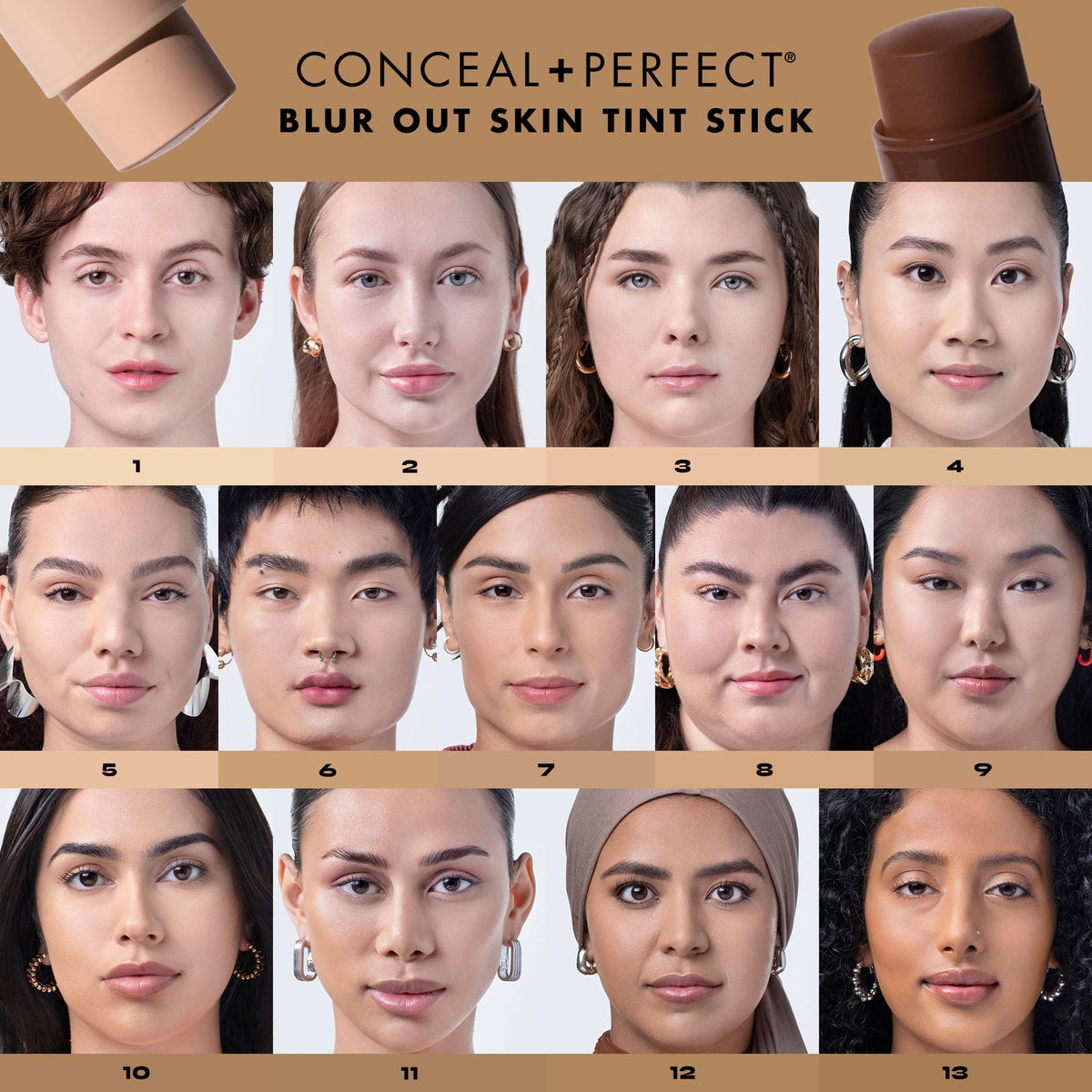 Milani Conceal + Perfect Blur Out Skin Tint Foundation 18-Deep Red swatch on skin