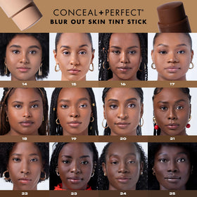 Milani Conceal + Perfect Blur Out Skin Tint Foundation 18-Deep Red texture close-up