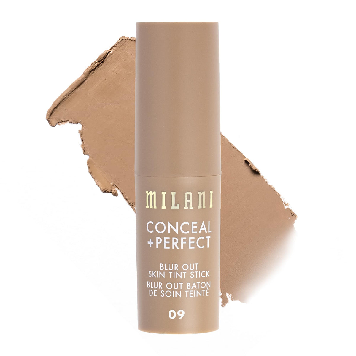 Milani Conceal + Perfect Blur Out Skin Tint Foundation front view in Light Golden Beige