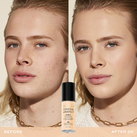 Milani Conceal + Perfect Liquid Foundation Light Neutral bottle side view
