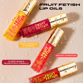 Milani Fruit Fetish Lip Oil Raspberry Peach swatch on skin