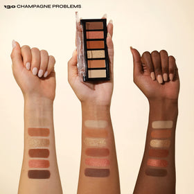 Milani Gilded Mini Eyeshadow Palette - Champagne Problems swatches on skin