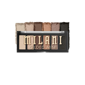 Milani Gilded Mini Eyeshadow Palette front view with 6 shades