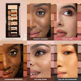 Milani Gilded Mini Eyeshadow Palette in a makeup bag