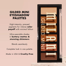 Milani Gilded Mini Eyeshadow Palette with swatches