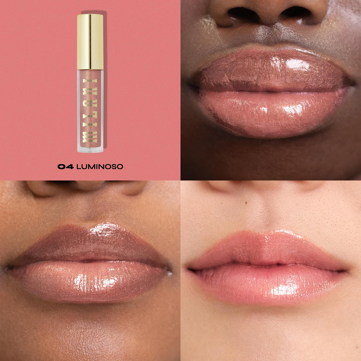 Milani Lip Gloss Keep It Full Luminoso applicator close-up