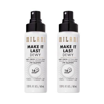 Milani Make It Last Dewy Setting Spray 2-Pack front view