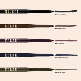 Milani Stay Put Eyeliner Pencil in various shades