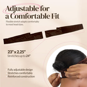 MILANO COLLECTION Wigrip Lace Wig Band chocolate brown adjustable feature