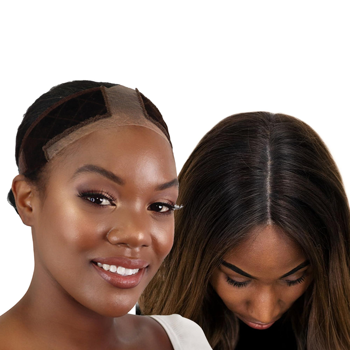 MILANO COLLECTION Wigrip Lace Wig Band chocolate brown front view
