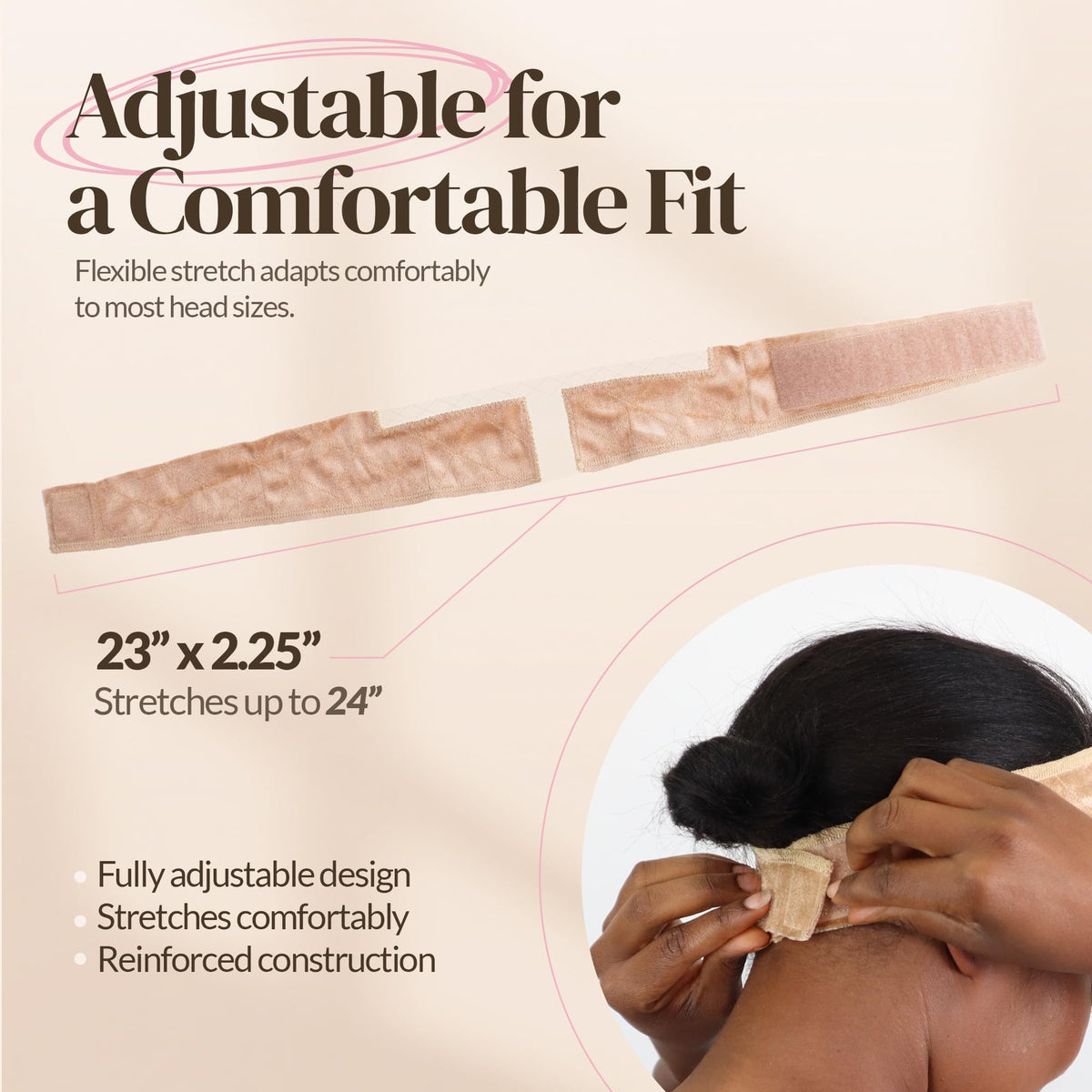 MILANO COLLECTION Wigrip Lace Wig Band displayed with wigs