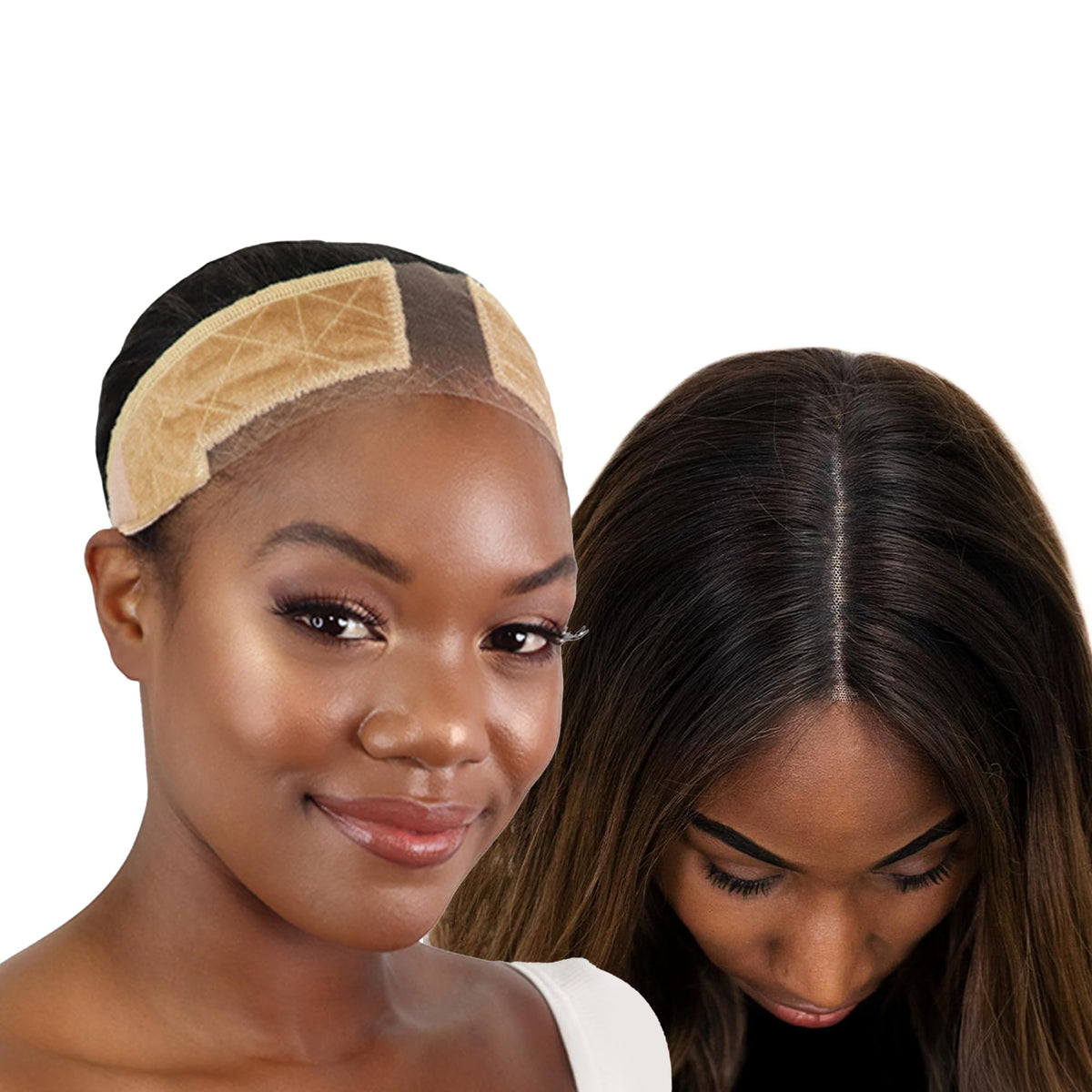 MILANO COLLECTION Wigrip Lace Wig Band front view in nude
