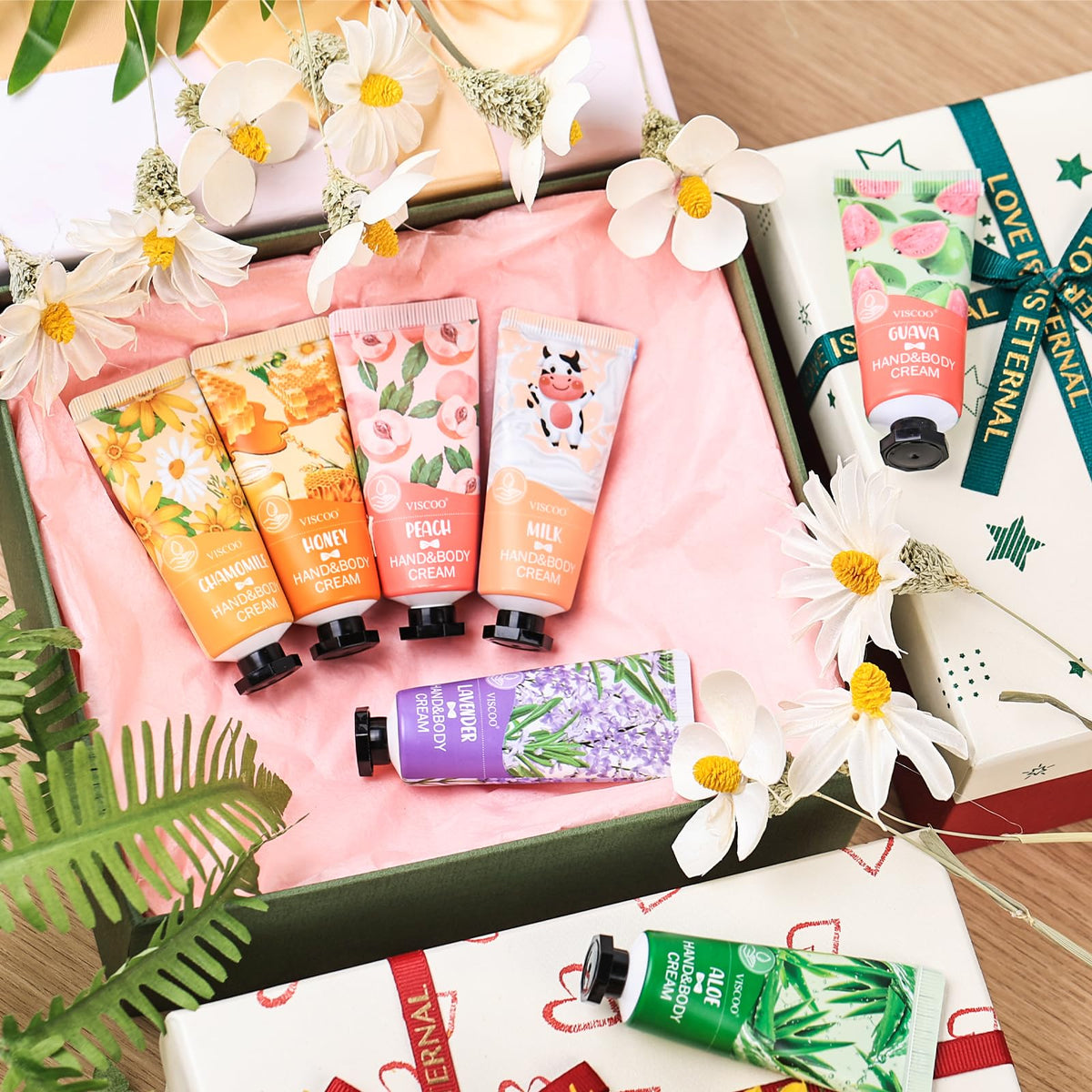 Milk hand cream in VISCOO 7 pack