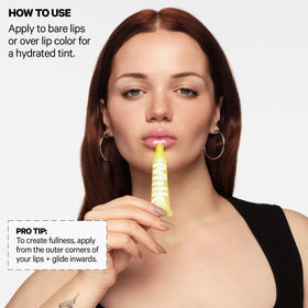Milk Makeup Balmade Hydrating Lip Balm application demonstration