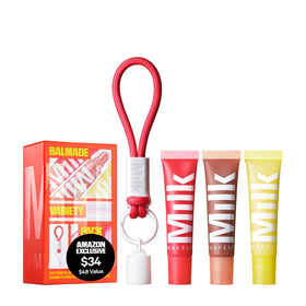 Milk Makeup Balmade Hydrating Lip Balm set with keychain front view