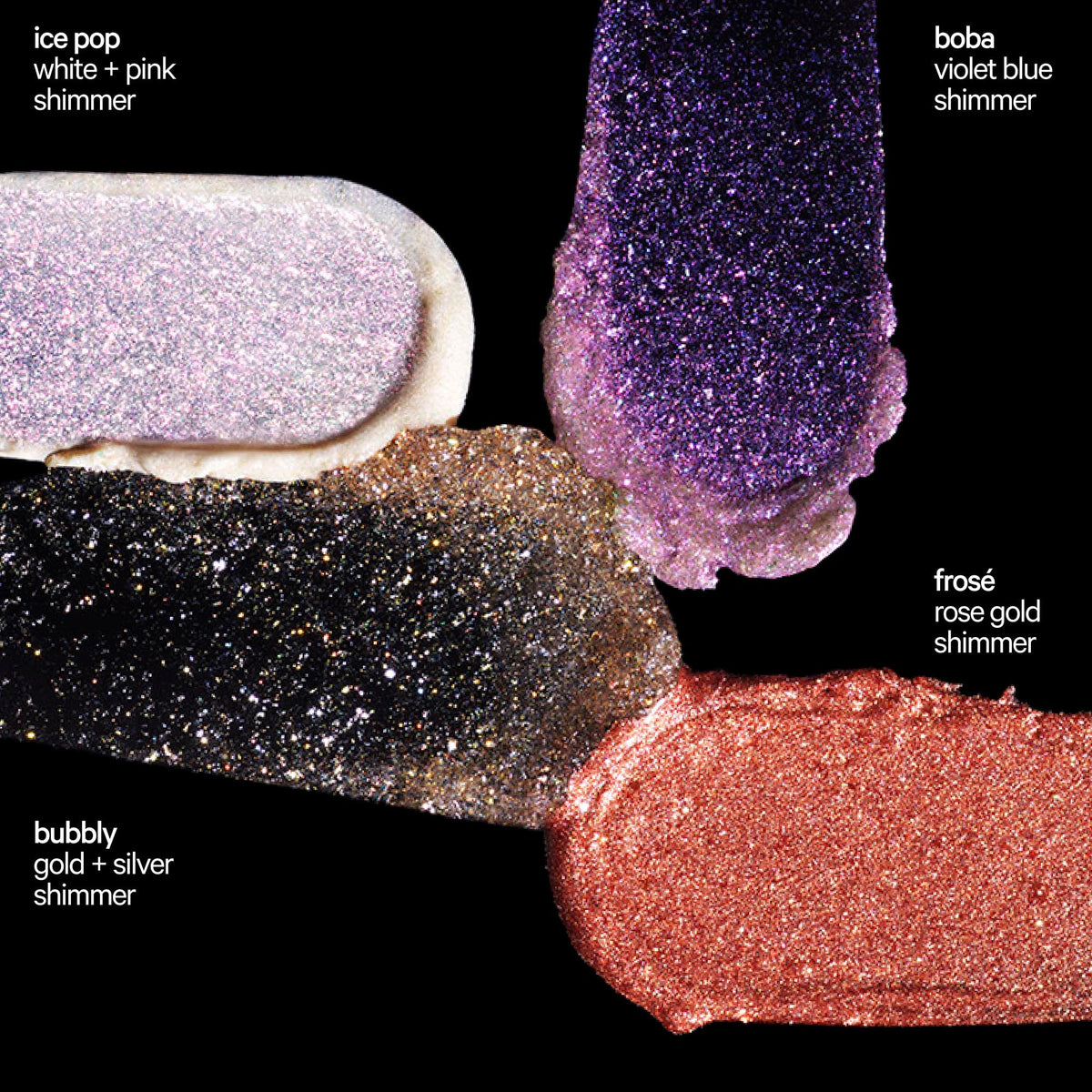 Milk Makeup Cooling Water Jelly Shimmer Stick with shimmer effect on skin