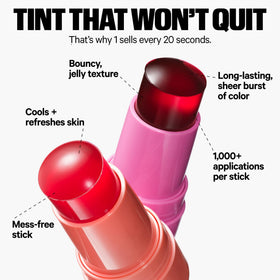 Milk Makeup Cooling Water Jelly Tint on model's lips