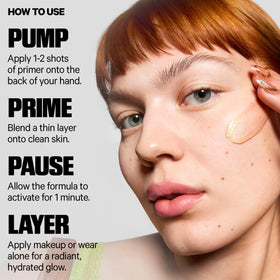 Milk Makeup Hydro Grip + Glow Primer 1 oz texture close-up