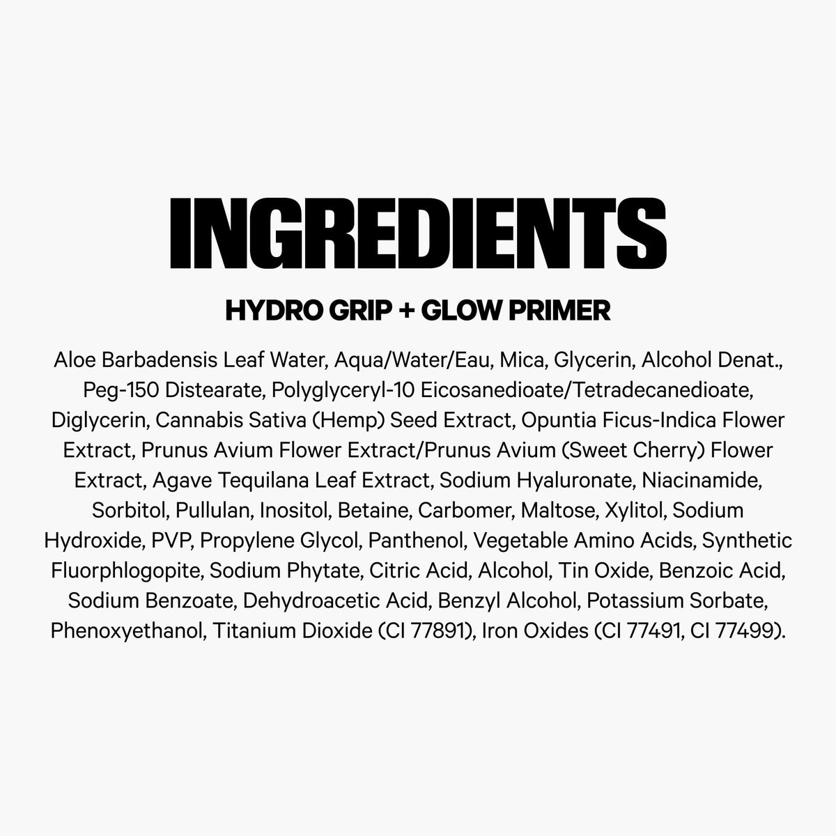 Milk Makeup Hydro Grip + Glow Primer 1 oz with makeup products