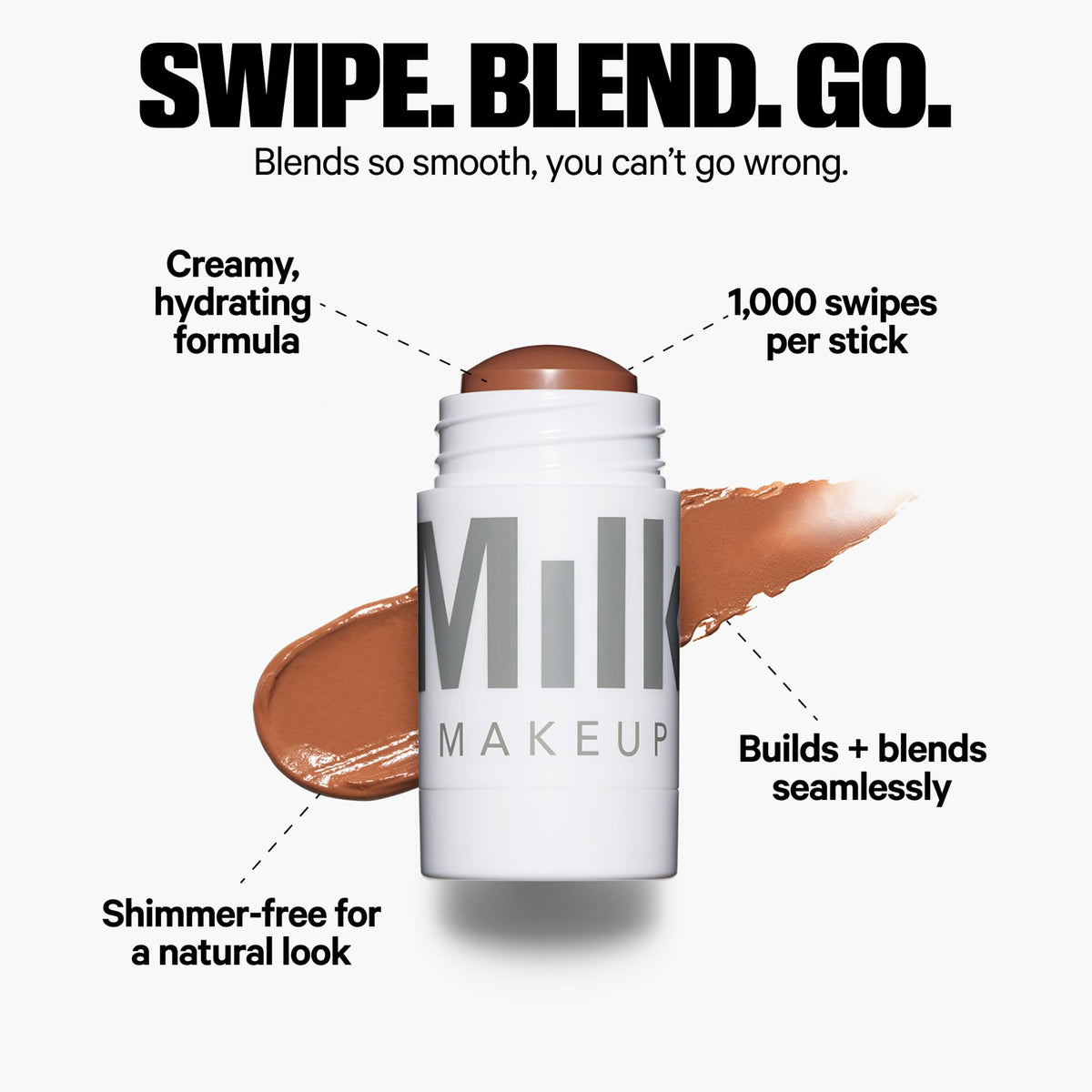 Milk Makeup Matte Bronzer Stick open showing product