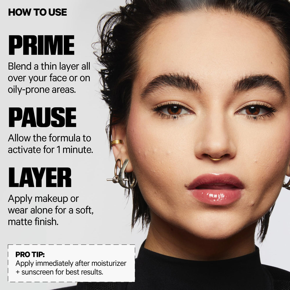 Milk Makeup Pore Eclipse Primer with makeup tools