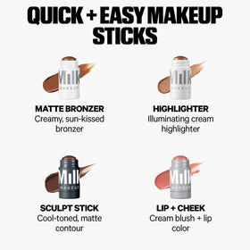 Milk Makeup Sculpt Stick applied on skin for contouring