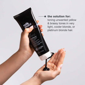 milk_shake Icy Blond Conditioner in bathroom setting