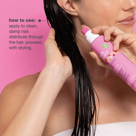 milk_shake Incredible Milk bottle beside hair care products