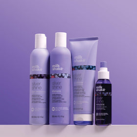 milk_shake Silver Shine Shampoo in use on hair