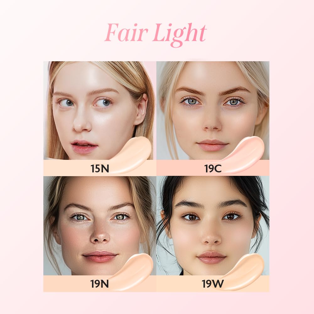 MILKTOUCH Cushion Foundation 15N Fair Ivory shade range
