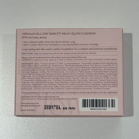 MILKTOUCH Cushion Foundation with beauty accessories