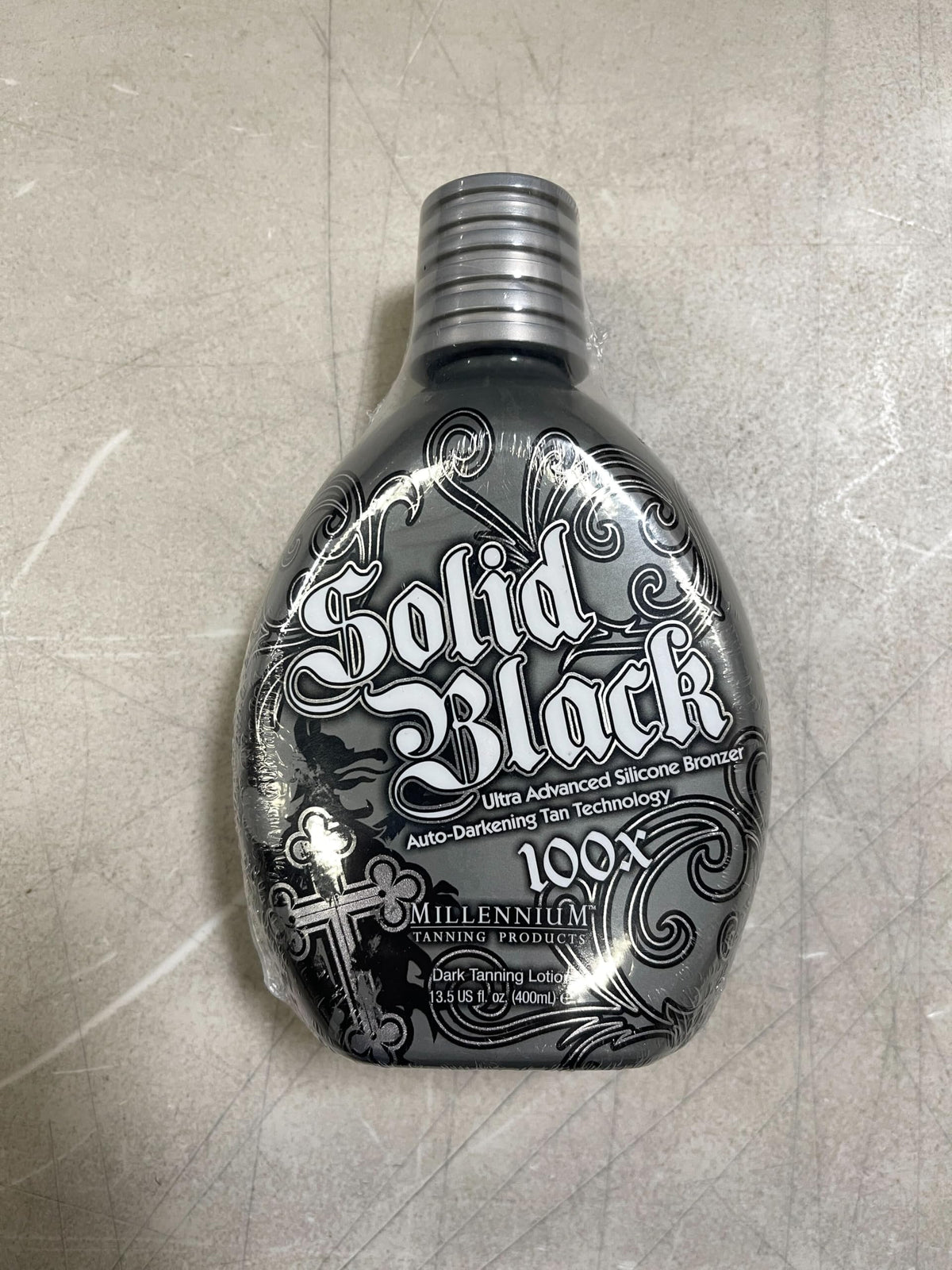 Millennium Tanning SOLID BLACK 100X Dark Tanning Lotion ingredients list