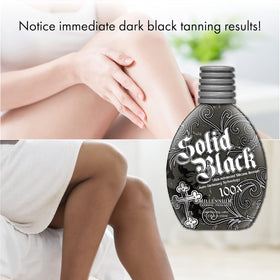 Millennium Tanning Solid Black 100X Dark Tanning Lotion side view