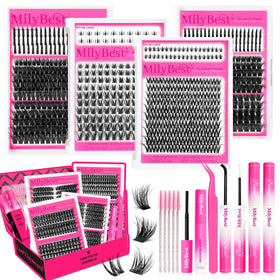 MilyBest 792pcs Lash Clusters Kit packaging front view