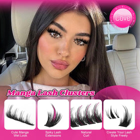 MilyBest Cove Lash Clusters displayed in a beauty setting
