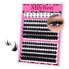 MilyBest Cove Lash Clusters front view with spikes
