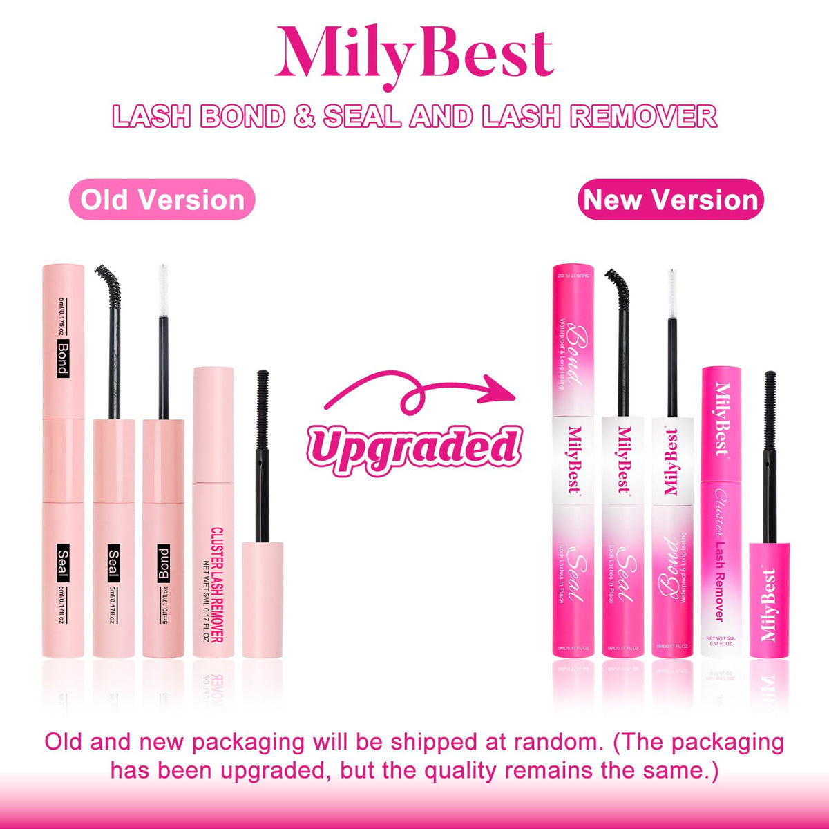 MilyBest Fable Lash Clusters Kit components laid out