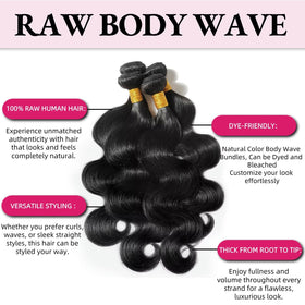 Miminis 12A Human Hair Bundles natural black colour