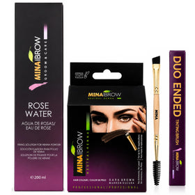 MinaiBrow Henna Hair Tint Kit with application tools