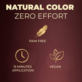 MinaiBrow Henna Tint Kit application on eyebrows
